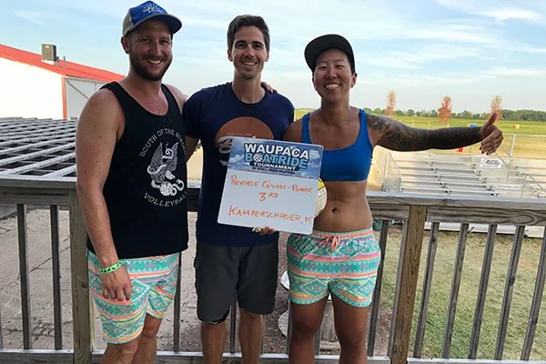 Kyle with reverse quads power team at Waupaca Boatride